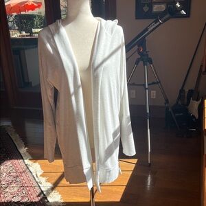 Soma White Hooded Sweatshirt